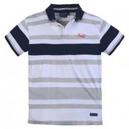 Polo YACHT bleu grande taille homme by Allsize