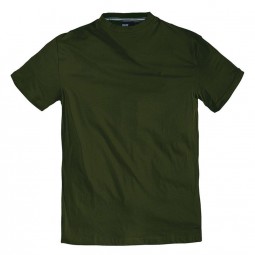 Tee-shirt  uni vert olive coton grande taille homme de marque Allsize
