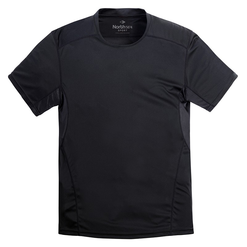 tee-shirt-SPORT-noir-grande-taille-homme-anti-transpirant-football