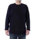 Tee-shirt uni noir grande taille homme manches longues by Allsize