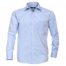 Chemise CHAMBRAY ciel manches longues grande taille homme by Casa Moda