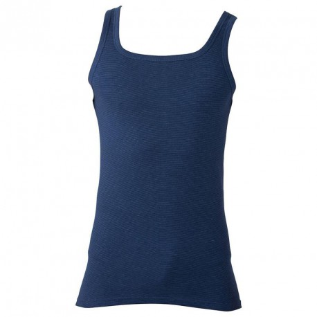 Maillot de corps débardeur coton/polyester bleu JEANS grande taille homme by ADAMO