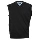 Débardeur ANDREA noir grande taille homme en jersey by Casa Moda