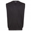 Débardeur YANN noir grande taille homme laine mérinos et acrylique by Breidhof