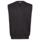Débardeur YANN noir grande taille homme laine mérinos et acrylique by Breidhof