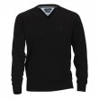 Pull MATTEO noir grande taille homme en jersey by Casa Moda