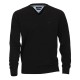 Pull MATTEO noir grande taille homme en jersey by Casa Moda