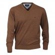 Pull MATTEO caramel grande taille homme en jersey by Casa Moda