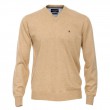Pull MATTEO noisette grande taille homme en jersey by Casa Moda