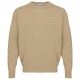 Pull AYMERIC grège grande taille homme laine mérinos et acrylique by Breidhof