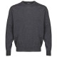 Pull AYMERIC gris anthracite grande taille homme laine mérinos et acrylique by Breidhof