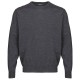 Pull AYMERIC gris anthracite grande taille homme laine mérinos et acrylique by Breidhof