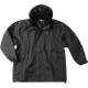 Veste de pluie RAIN à capuche noire grande taille homme by Allsize