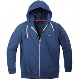 Veste zippée capuche bleu roi MANHATTAN grande taille homme by Allsize
