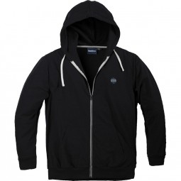 Veste zippée capuche noir MANHATTAN grande taille homme by Allsize