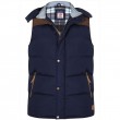 Doudoune sans Manches PAXTON navy grande taille homme by Duke