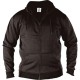 Veste zippée CANTOR noir à capuche grande taille homme by Duke