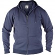 Veste zippée CANTOR navy à capuche grande taille homme by Duke
