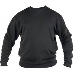 Sweat BASIC noir grande taille homme by Duke
