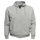 Veste zippée à capuche BASTIAN gris grande taille homme by Ahorn