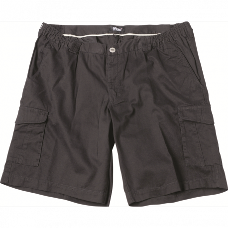 Bermuda GREYS uni noir grande taille homme by Allsize