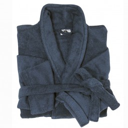 Peignoir MICKAEL bleu très grande taille homme by Abraxas