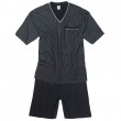 Ensemble Pyjashort GUSTAV antracite noir grande taille homme by Adamo