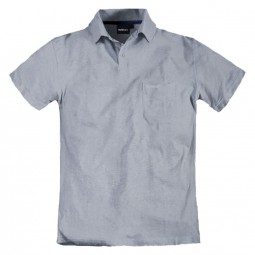 Polo YANN uni gris grande taille homme by Allsize