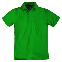 Polo YANN uni vert emeraude grande taille homme by Allsize