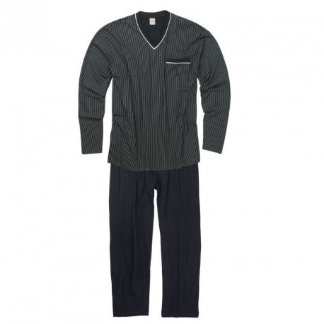 Ensemble Pyjama GUSTAV marine grande taille homme by Adamo