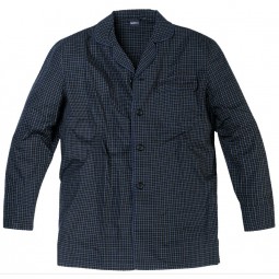 Ensemble Pyjama CHARLES bleu nuit à carreaux grande taille homme by Allsize