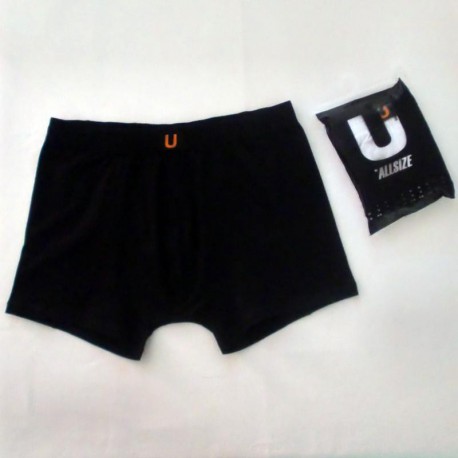 Caleçon coton TOM uni noir grande taille homme by Allsize