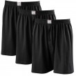 Lot trois caleçons coton JAMES uni noir grande taille homme by Adamo