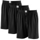 Lot trois caleçons coton JAMES uni noir grande taille homme by Adamo