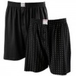 Lot deux caleçons coton DEAN uni noir + motifs grande taille homme by ADAMO