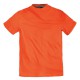 Tee-shirt uni orange coton grande taille homme de marque Allsize