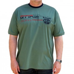 Tee-shirt ADVENTURE vert grande taille homme by Kudis