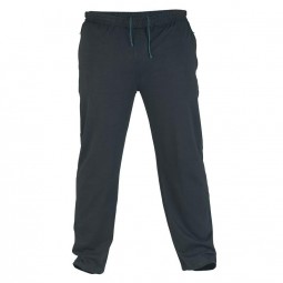 Bas de jogging RORY noir grande taille homme by Duke