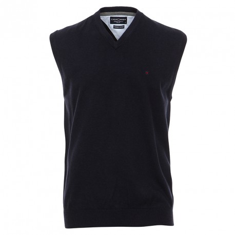 Débardeur ANDREA gris grande taille homme en jersey by Casa Moda