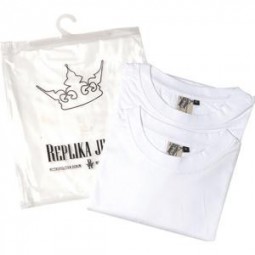 Pack 2 Tee-shirts blanc coton grande taille homme by Allsize