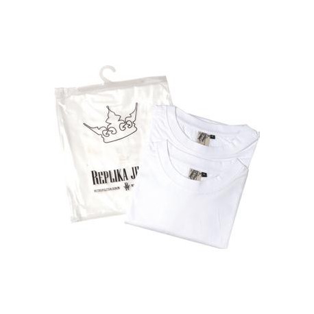 Pack 2 Tee-shirts blanc coton grande taille homme by Allsize