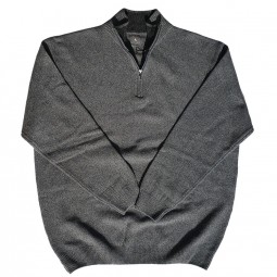 Pull laine MARC gris grande taille homme by Kitaro