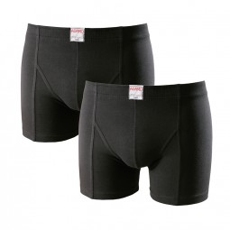 Lot 2 Boxers JACK uni noir grande taille homme by ADAMO
