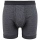 Boxer coton JEANS uni noir grande taille homme by ADAMO