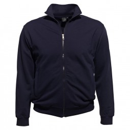 Veste zippée CLEMENT marine grande taille homme by Ahorn