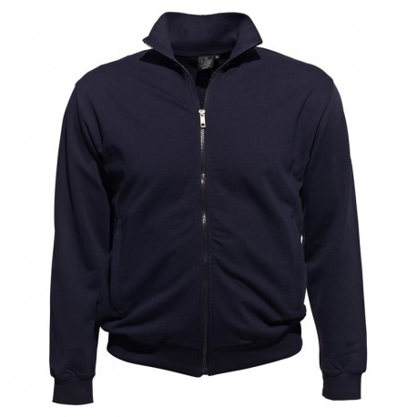 Veste zippée CLEMENT marine grande taille homme by Ahorn