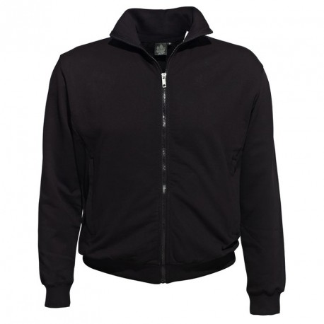 Veste zippée CLEMENT noir grande taille homme by Ahorn